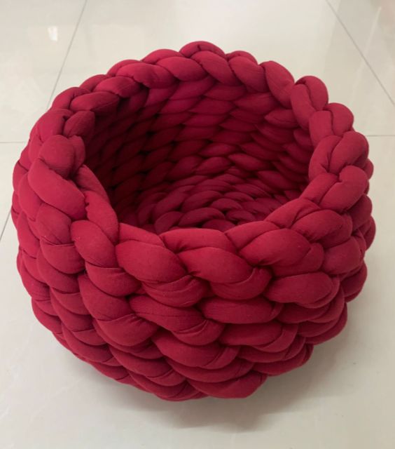 Winter Cotton Hand Woven Pet Bed