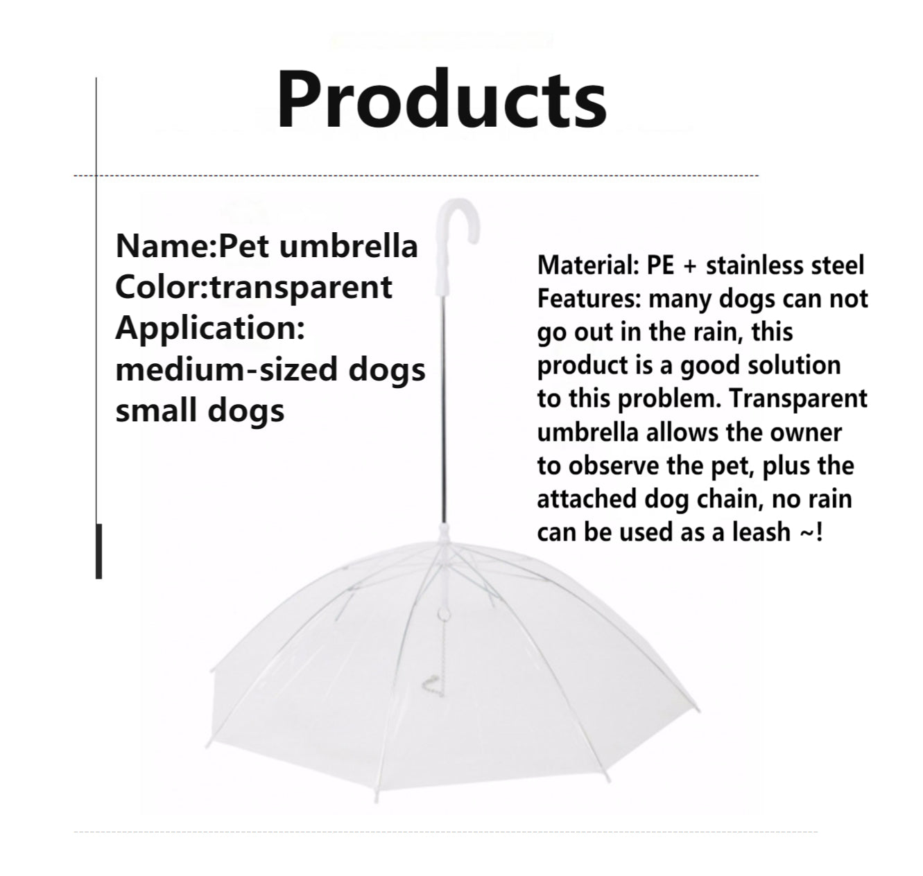 Pet Umbrella/Leash