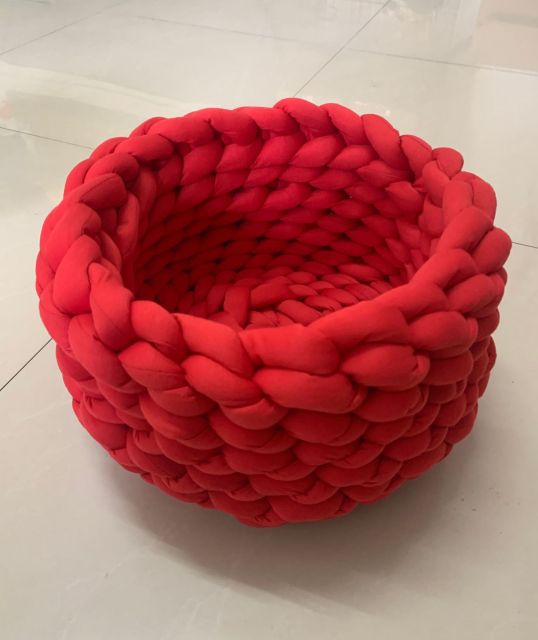 Winter Cotton Hand Woven Pet Bed