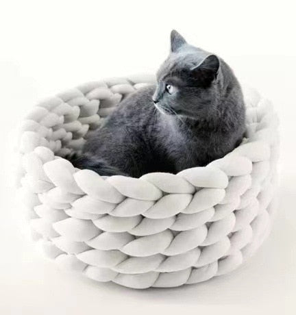 Winter Cotton Hand Woven Pet Bed