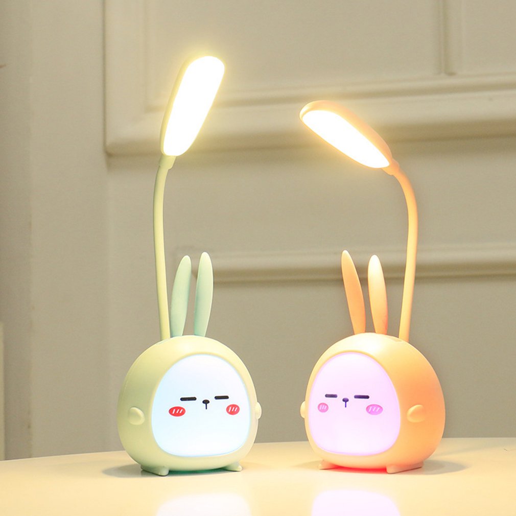 Cute Cartoon LED Desk Lamp USB Rechargeable Night Light