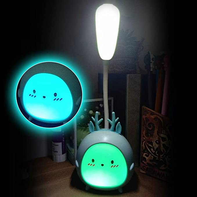 Cute Cartoon LED Desk Lamp USB Rechargeable Night Light